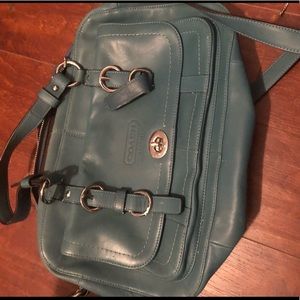 Leather coach bag